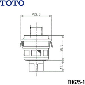 TH675-1 TOTO �g�C���܂����ւ��p�[�c �I�[�g�N���[��U�p�s�X�g���o���u�� ��������[]
