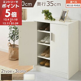 靴箱 ロータイプ 約 幅 60cm/90cm 玄関収納 下駄箱 シューズボックス 靴 収納 扉付き 奥深型 靴収納棚 玄関 収納棚 靴入れ シューズ ボックス ブーツ 下足箱 シューズラック 省スペース靴収納 おしゃれ 全3色 【組立品/完成品が選べる】