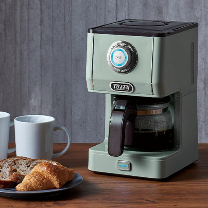 楽天市場 ポイント10倍 ギフト対応可 コーヒーメーカー おしゃれ 全自動 コンパクト フィルター不要 保温 一人暮らし コーヒーマシン ドリップ 全自動コーヒーマシン プレゼント 珈琲メーカー 一人用 Ladonna Toffy 全4色 Ele インテリアのゲキカグ