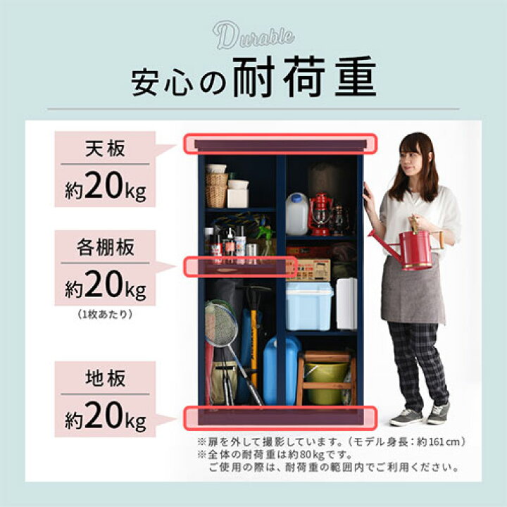 楽天市場】物置 倉庫 屋外 大型 鍵付き 縦仕切り 縦長 収納庫 おしゃれ 