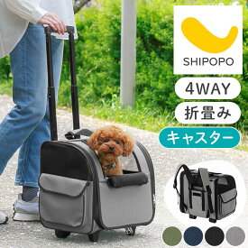 ペットキャリー 犬 猫 リュック キャスター付き キャリーバッグ 折りたたみ リュックキャリー 超小型犬 5kg ペット ソフトキャリー キャスター 2輪 ハンドル ボトルホルダー付き 布製 モスグリーン/ネイビー/ブラック/グレー ETC001674
