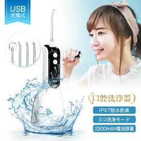 【最強配送&365日安心保証】 口腔洗浄器 携帯用 口腔洗浄機 超音波 口腔ケア マウスウォッシャー 歯磨き 矯正 歯間 歯垢洗浄 USB IPX7防水 替えノズル 歯茎ケア 海外電圧対応 歯周ポケット洗浄 USB充電 防水防滴 プレゼント ギフト 送料無料【PL保険加入済み製品・安心】