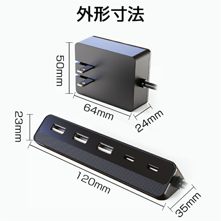80%OFF!】 電源タップ 一体型設計 USB-Aポート Type-Cポート ACアダプター USB充電器 5ポート 同時充電 1.3m延長コード USBコンセント 別途ACアダプタが不要 iPhone iPad iPod Android 携帯電話 タブレット USB機器対応 PSE認証済 送料無料 電源タップ 一体型設計 USB-Aポート*3 Type-Cポート*2 ACアダプター USB充電器 5ポート 同時充電 1.3m延長コード USBコンセント 別途ACアダプタが不要 iPhone iPad iPod Android 携帯電話 タブレット USB機器対応 PSE認証済 送料無料