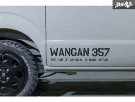 WANGAN357 オリジナル ステッカー 1枚セット 小サイズ:31.5cm×7.5cm マットブラック 黒 ブラック 汎用タイプ エブリィ バン ワゴン