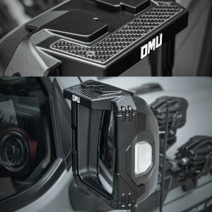 OMU �W�[�v �����O���[ JL �O���f�B�G�[�^�[ JT �p �J�[�{�� & �A���~ �T�C�h�~���[ JEEP WRANGLER Carbon Fiber & Aluminum Side Mirror