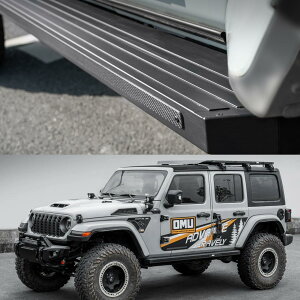 OMU W[v O[ JL p J[{ & A~ yʂōx! TChXebv ubN JEEP WRANGLER Carbon Fiber Side Step