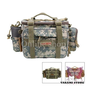ルアーバッグ フィッシングバック コンパクト 釣りバッグ ウエストバッグ ショルダーバッグ ボトルホルダー 立ちながらセッティング 多機能 大容量 収納力抜群