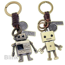 キーホルダー 革 ロボット おしゃれ メンズ レディース レザー キーリング メンズ レディース プレゼント 10代 20代 30代 40代 50代 60代 おそろい カップル老人の日