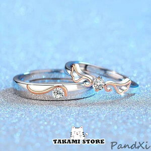 ペアリング 結婚指輪 天使の翼 マリッジリング 金属アレルギー対応 シルバー S925銀製 フリーサイズ
