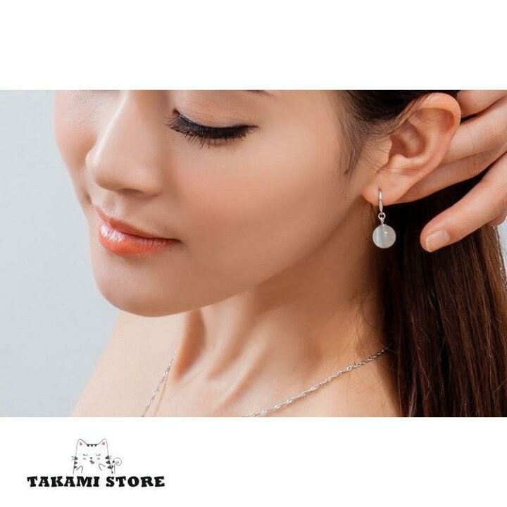 楽天市場】ピアス レディース 大粒 キャッツアイ フックピアス 10mm 一 