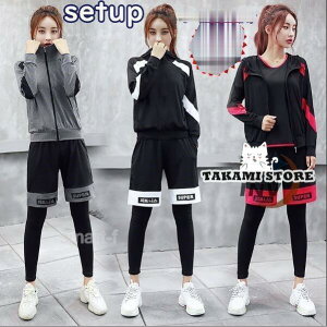 ヨガ トレーニングウェア レディース スポーツ ランニング フィットネス パンツ ジムウェア 4点セット/5点セット