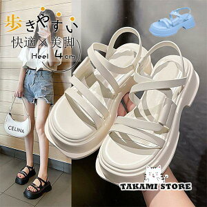 スポーツサンダル ストラップ スポサン 厚底 黒 夏 カジュアル レディース 夏新作 厚底スポーツサンダル 夏サンダル 幅広 履きやすい おしゃれ