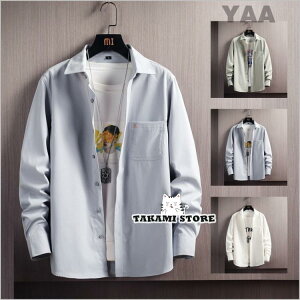 シャツ メンズ 長袖シャツ カジュアルシャツ 開襟 おしゃれ トップス 大きいサイズ shirt 春物 30代 40代 50代 60代