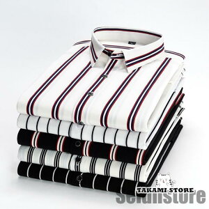 シャツ ストライプシャツ トップス カジュアルシャツ 長袖 通勤 春 夏 メンズ ファッション