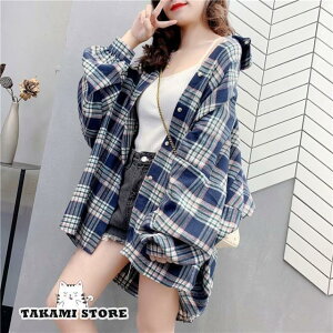 チェックシャツ レディース トップス 長袖 チェック柄 シャツ レディース オーバーサイズ ビッグシルエット ボリューム袖 体型カバー 春 秋