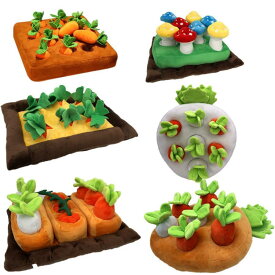 ペットおもちゃ 茸狩り にんじん畑 農家犬 野菜と果物 ペットおもちゃ 犬 ノーズワーク 知育おもちゃ トイ 遊び場所 ストレス解消老人の日