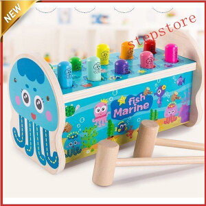 積み木 女の子 誕生日プレゼント 木のおもちゃ 2歳 1歳 3歳 クリスマスプレゼント ハンマートイ 大工さん おもちゃ