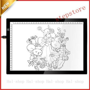 �g���[�X�� LED �V�i A4 ���C�g�e�[�u�� ���^5mm ���i�K���� �ڐ���t�� ���͕ی� �A�N�����f�� �^�b�`�� USB�R�[�h�t