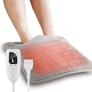 フットウォーマー 足温器 ホットカーペット 電気あんか 足元ヒーター 電気毛布 電気ホットマット 電気座布団 ホットマット 6段階温度調整 タイマー機能 洗濯可