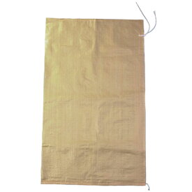 PPガラ袋（PP米袋）　紐付き（茶）厚手　200枚（25枚×8袋）セット　PP-201　ウイングエース　熱田資材