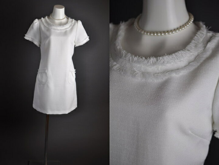 楽天市場 サイズ限定特価 13号 レディース ミニ ワンピース 夏ワンピース サマー お洒落なフリンジワンピース タイトミニ ツィギー 白 ホワイト Bl2f1y2 Am6 677 月光ウサギショップ