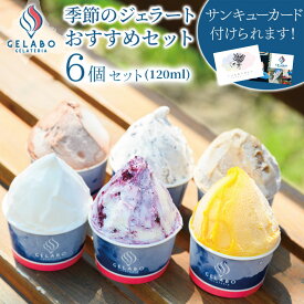 【お中元 ギフト スイーツ】GELATERIA GELABO ジェラボ 季節のジェラートおすすめセット 6個入 ジェラート アイス デザート アイスクリーム ひんやりスイーツ 冷たいスイーツ 北海道ジェラート 贈り物 贈答 お取り寄せ 送料無料 北海道 夏ギフト 御中元 暑中見舞い