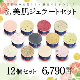 【バレンタインデー ギフト スイーツ】GELATERIA GELABO 美肌ジェラートおすすめセット 12個入 アイス ジェラート アイスクリーム 冷たい デザート 冷たいスイーツ 夏のスイーツ スイーツお取り寄せ 詰め合わせ お土産 贈答 贈り物 北海道 送料無料 冬ギフト 寒中見舞い