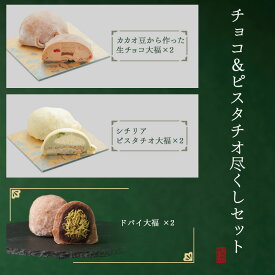 【寒中見舞い ギフト 和菓子】えにかいたもち ドバイ大福 スイーツ大福 チョコ＆ピスタチオ尽くし セット 生クリーム スィーツ 冷凍便 スイーツ お取り寄せグルメ ご褒美 和スイーツ ドバイチョコ 箱入り菓子 大福 クリーム大福 映えるスイーツ 冬ギフト バレンタイン