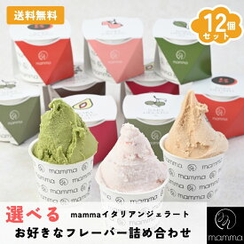 【お歳暮やご褒美に】mamma　選べる 12個セット ジェラート アイスクリーム 高級 スイーツ 詰め合わせ ギフト プレゼント 内祝い 誕生日 ご褒美 夏ギフト 冷たい お菓子 お取り寄せ 涼菓 デザート 人気 お中元 手作り 奈良 ご当地 ひんやり 贈り物