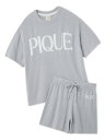【SALE／30%OFF】スムーズィーロゴジャガードプルオーバー&ショートパンツセット gelato pique ジェラートピケ インナー・ルームウェア その他のインナー・ルームウェア ピンク グレー イエロー【RBA_E】【送料無料】[Rakuten Fashion]