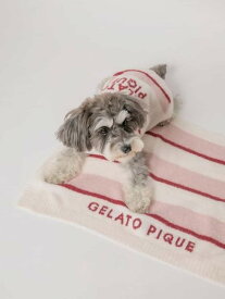 【CAT&DOG】【販路限定商品】ストロベリーボーダーブランケット GELATO PIQUE CAT&DOG ジェラートピケ ペット用品 その他のペット用品 レッド[Rakuten Fashion]