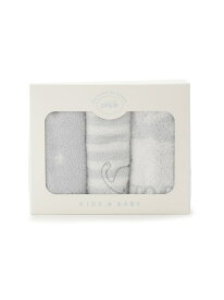 【BABY】ハンドタオル3枚セット gelato pique ジェラートピケ マタニティウェア・ベビー用品 その他のベビーグッズ ホワイト ピンク[Rakuten Fashion]