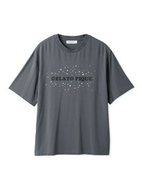 【HOMME】レーヨンスタープリントTシャツ gelato pique ジェラートピケ トップス カットソー・Tシャツ グレー【送料無料】[Rakuten Fashion]