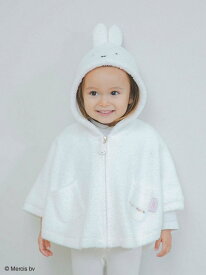 【Dick Bruna】【BABY】ベビモコポンチョ gelato pique ジェラートピケ トップス パーカー・フーディー レッド ホワイト ピンク【送料無料】[Rakuten Fashion]