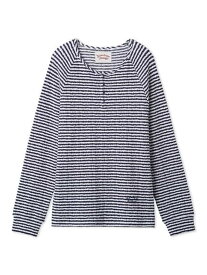 【HOLIDAY】【HOMME】ボーダーふくれジャガードロンT gelato pique ジェラートピケ トップス カットソー・Tシャツ ネイビー【送料無料】[Rakuten Fashion]