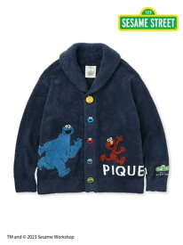 【SESAME STREET】【UNISEX】ジャガードショールカーディガン gelato pique ジェラートピケ トップス カットソー・Tシャツ ホワイト ネイビー【送料無料】[Rakuten Fashion]