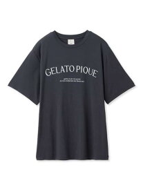 レーヨンロゴTシャツ gelato pique ジェラートピケ インナー・ルームウェア その他のインナー・ルームウェア グレー ピンク【送料無料】[Rakuten Fashion]