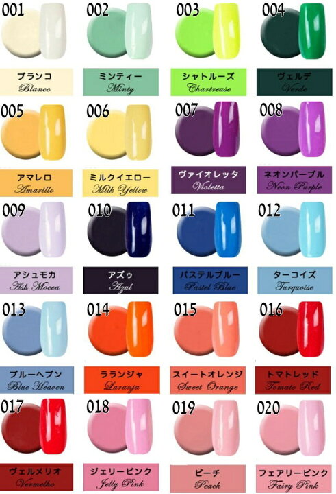 【カラージェル】36色から選べる５個セット！【5g×５個】ジェルネイルカラージェル５色セット