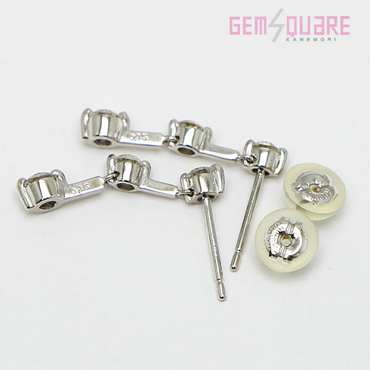 楽天市場】【K18WG】ダイヤモンド ピアス D0.35×2 1.7g 仕上げ済【質屋  