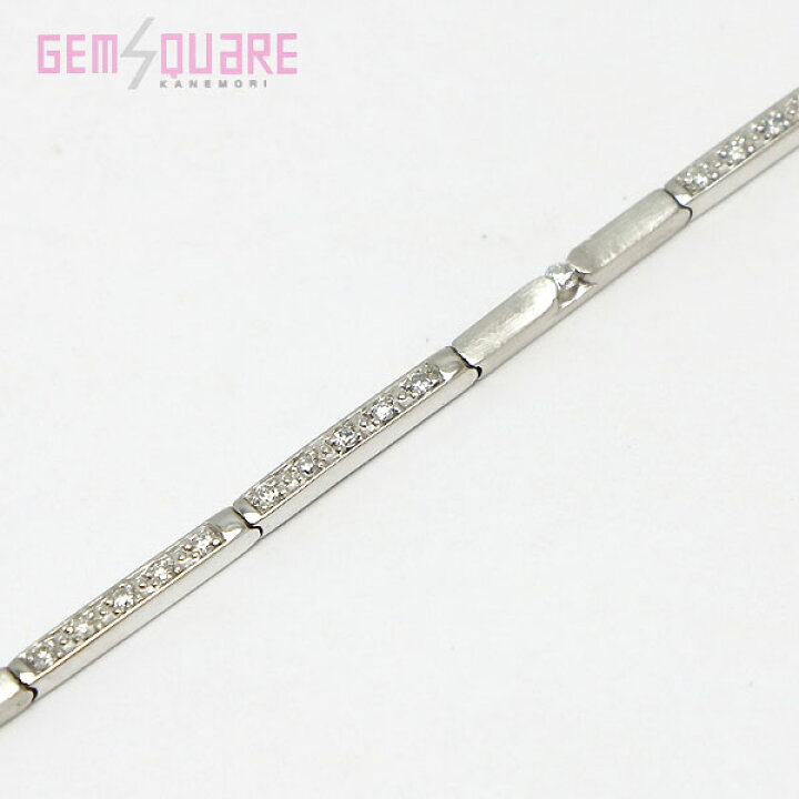 楽天市場】【K18】ダイヤモンド デザインブレスレット D0.50 8.3g 18cm  