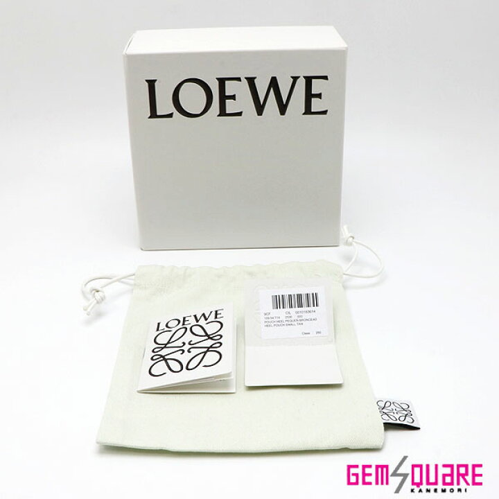 楽天市場】【LOEWE】ロエベ ヒールポーチ スモール タンブラウン 