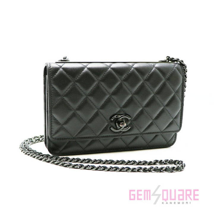 楽天市場】【A80982】CHANEL シャネル マトラッセ チェーンウォレット  
