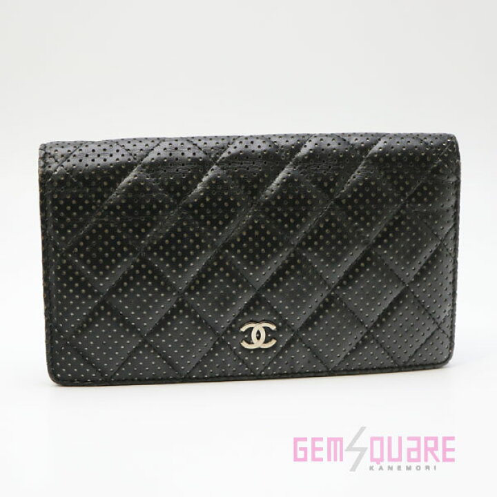 楽天市場】【シャネル】A31509 CHANEL 長財布 パンチング ブラック  