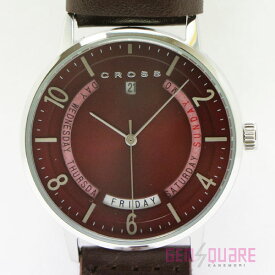 【CR-8038-04】CROSS クロス ラディアル クォーツ 赤 腕時計 未使用品【質屋出店】