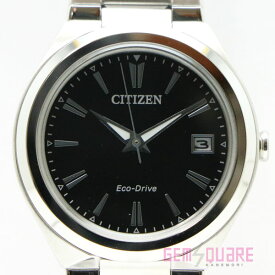 【FE6020-56E】CITIZEN シチズン エコドライブ 腕時計 黒 未使用品【質屋出店】