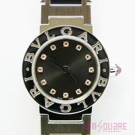 【BB23S】ブルガリ ブルガリブルガリ ダイア12P グレー 女腕時計 仕上済【質屋出店】