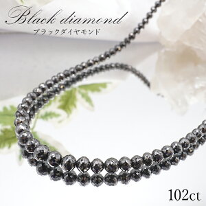 y_z ubN_ChlbNX K18NC 102ct ~[Jbg  Black Diamond F AtJY lbNX necklace VR p[Xg[ 102Jbgyz