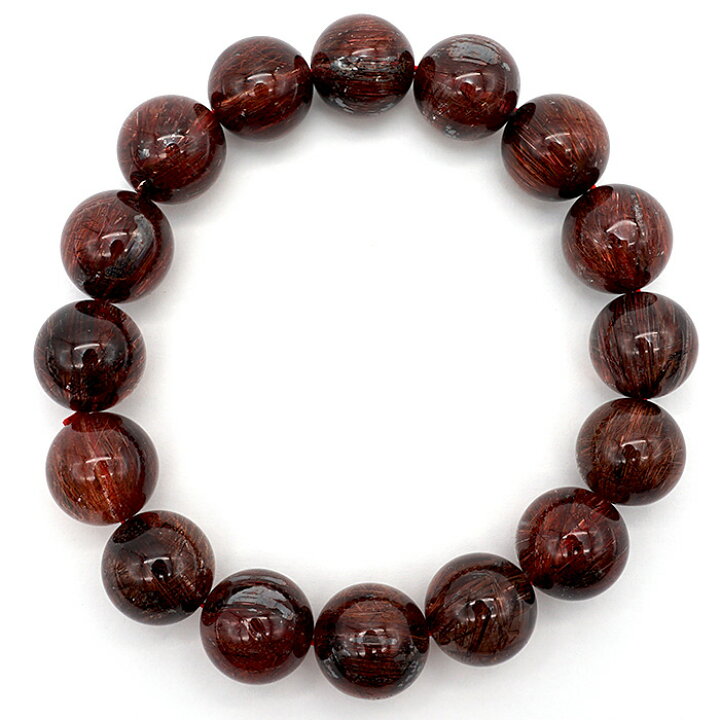 楽天市場】レッドルチルブレスレット レッドルチルクォーツ 14mm 