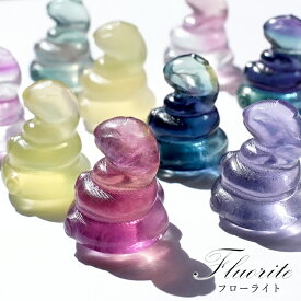 フローライト 巳 蛇 ミニ彫り物 2025 干支 へび ヘビ 浄化 正月 年末年始 賀正 正月飾り 天然石 パワーストーン カラーストーン