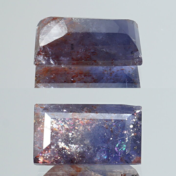 楽天市場】ブラッドショットアイオライト ルース 3.2ct スクエアカット 